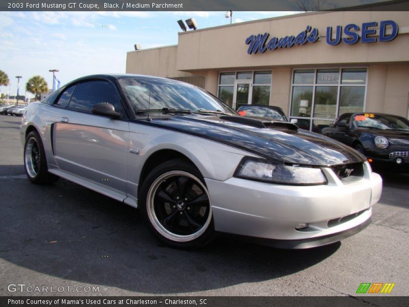 Black / Medium Parchment 2003 Ford Mustang GT Coupe