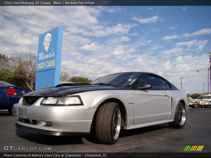 Black / Medium Parchment 2003 Ford Mustang GT Coupe