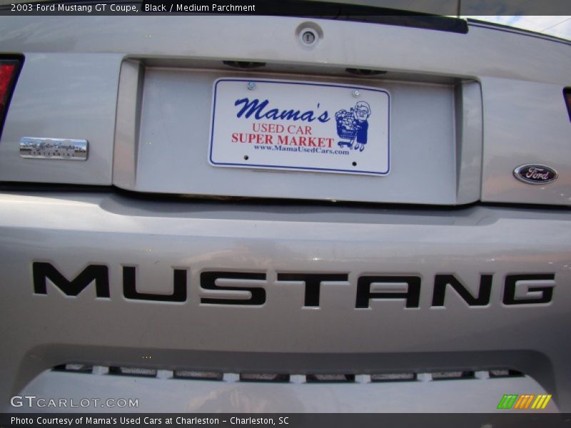Black / Medium Parchment 2003 Ford Mustang GT Coupe
