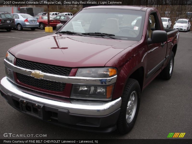 Deep Ruby Red Metallic / Light Cashmere 2007 Chevrolet Colorado LT Regular Cab