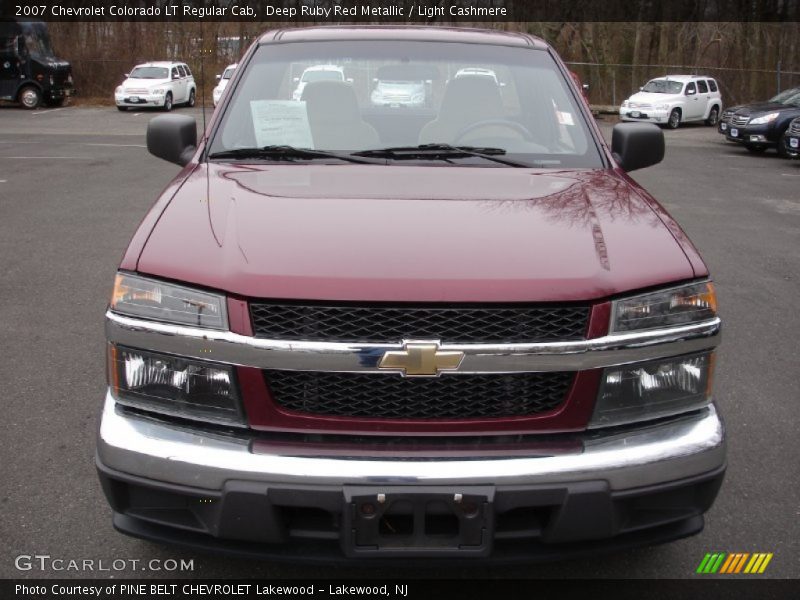 Deep Ruby Red Metallic / Light Cashmere 2007 Chevrolet Colorado LT Regular Cab