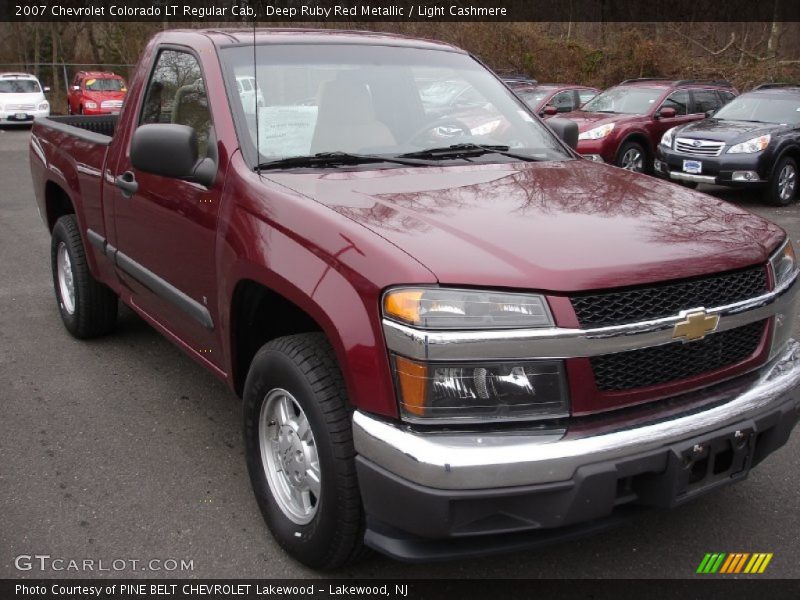 Deep Ruby Red Metallic / Light Cashmere 2007 Chevrolet Colorado LT Regular Cab