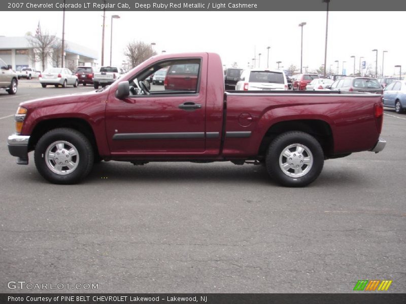 Deep Ruby Red Metallic / Light Cashmere 2007 Chevrolet Colorado LT Regular Cab