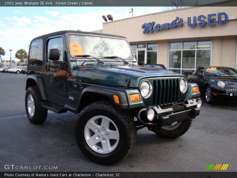 Forest Green / Camel 2001 Jeep Wrangler SE 4x4