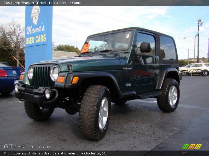 Forest Green / Camel 2001 Jeep Wrangler SE 4x4