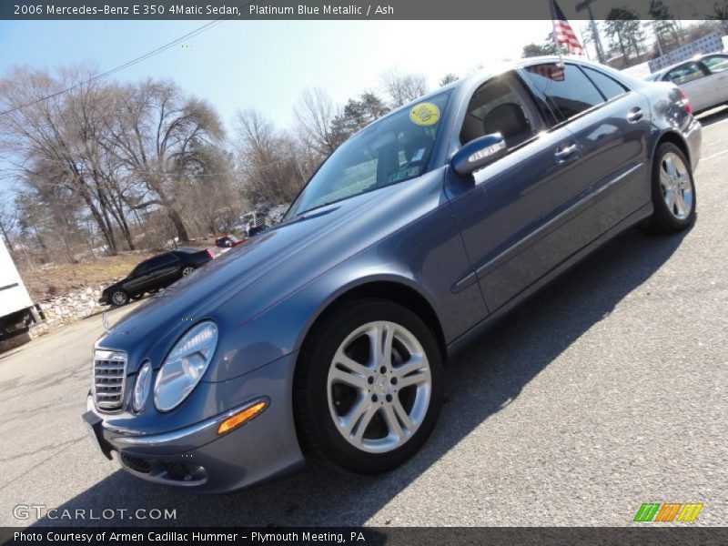 Platinum Blue Metallic / Ash 2006 Mercedes-Benz E 350 4Matic Sedan