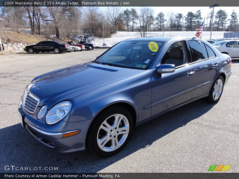 Platinum Blue Metallic / Ash 2006 Mercedes-Benz E 350 4Matic Sedan