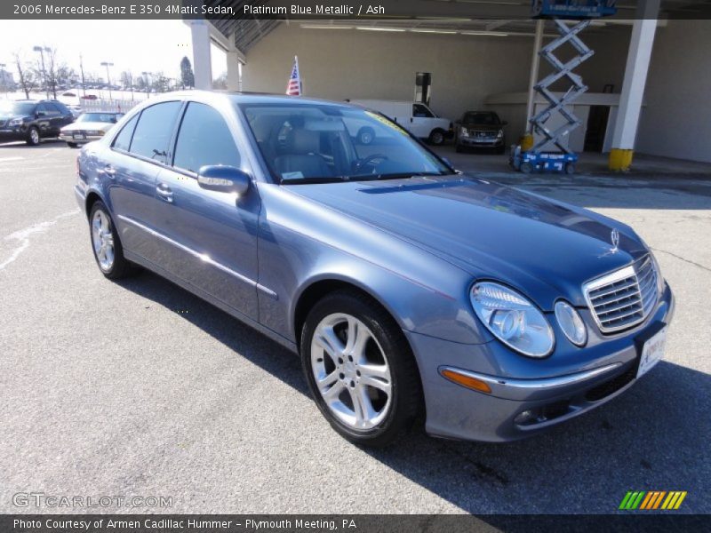 Platinum Blue Metallic / Ash 2006 Mercedes-Benz E 350 4Matic Sedan