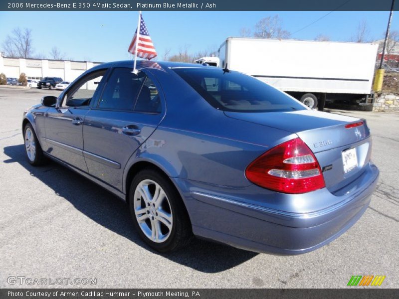 Platinum Blue Metallic / Ash 2006 Mercedes-Benz E 350 4Matic Sedan