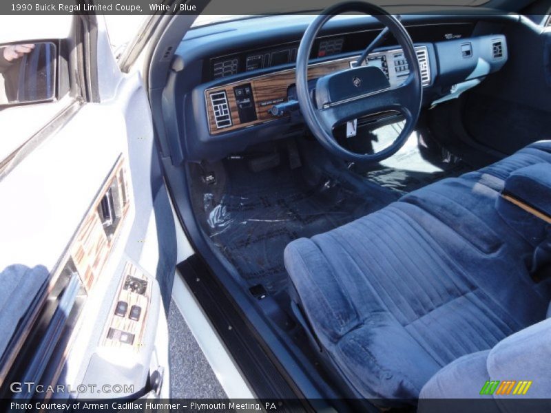  1990 Regal Limited Coupe Blue Interior