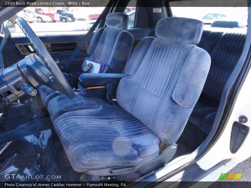  1990 Regal Limited Coupe Blue Interior