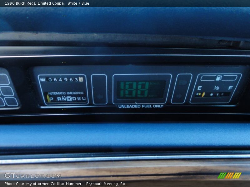  1990 Regal Limited Coupe Limited Coupe Gauges