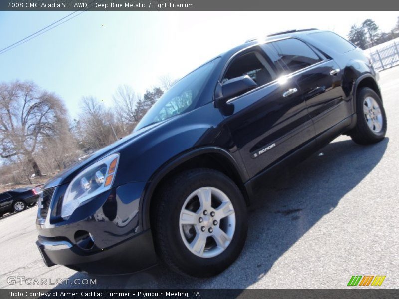 Deep Blue Metallic / Light Titanium 2008 GMC Acadia SLE AWD
