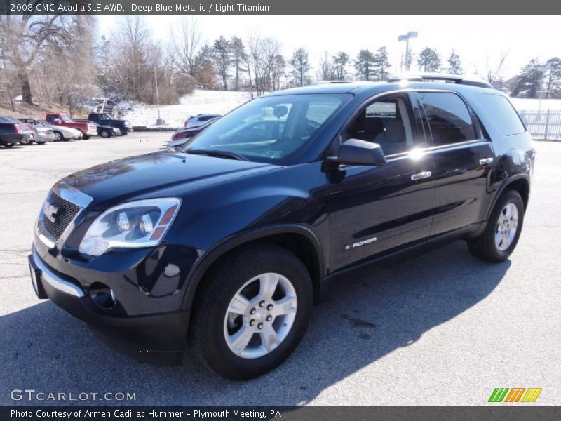 Deep Blue Metallic / Light Titanium 2008 GMC Acadia SLE AWD