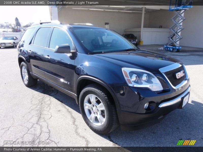 Deep Blue Metallic / Light Titanium 2008 GMC Acadia SLE AWD