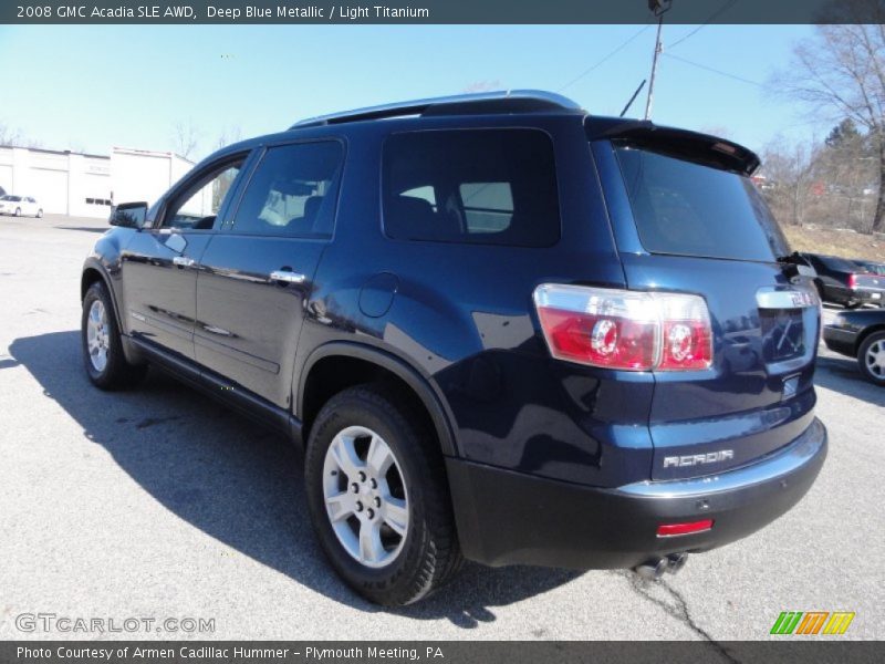 Deep Blue Metallic / Light Titanium 2008 GMC Acadia SLE AWD