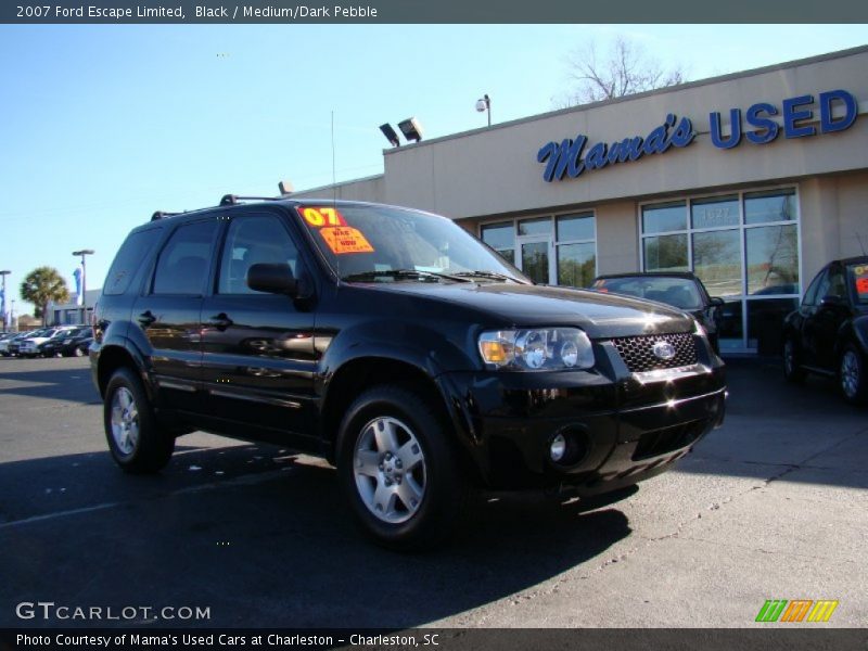 Black / Medium/Dark Pebble 2007 Ford Escape Limited