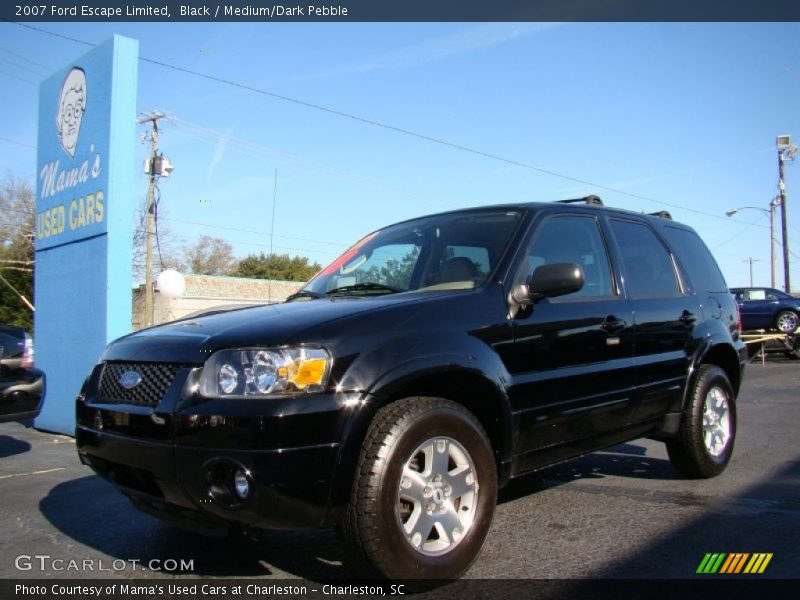 Black / Medium/Dark Pebble 2007 Ford Escape Limited