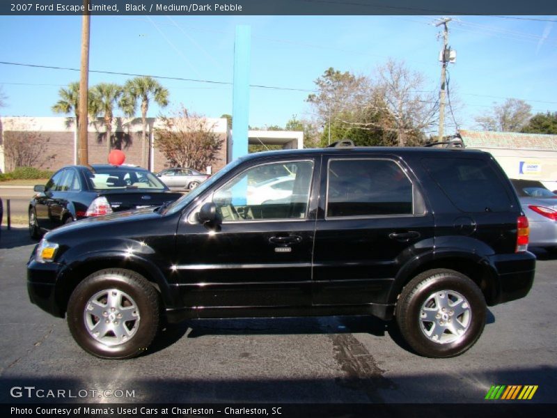 Black / Medium/Dark Pebble 2007 Ford Escape Limited