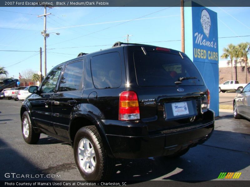 Black / Medium/Dark Pebble 2007 Ford Escape Limited