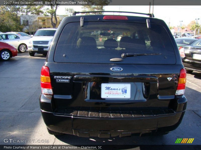 Black / Medium/Dark Pebble 2007 Ford Escape Limited