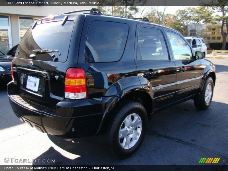 Black / Medium/Dark Pebble 2007 Ford Escape Limited