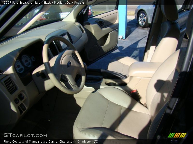 Black / Medium/Dark Pebble 2007 Ford Escape Limited