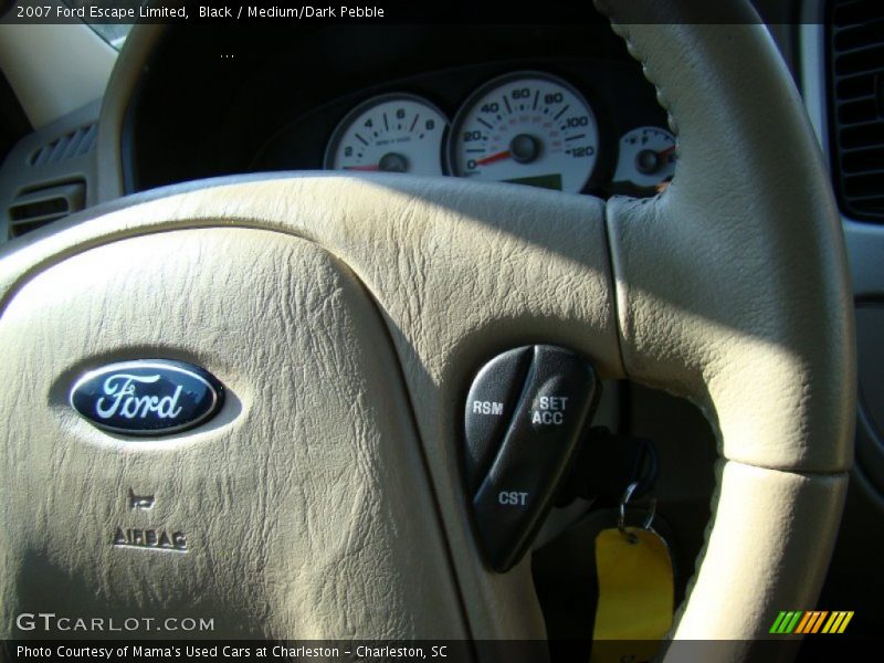 Black / Medium/Dark Pebble 2007 Ford Escape Limited