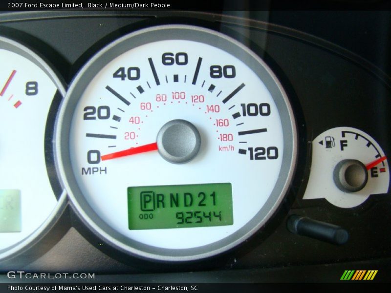 Black / Medium/Dark Pebble 2007 Ford Escape Limited