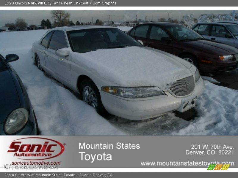 White Pearl Tri-Coat / Light Graphite 1998 Lincoln Mark VIII LSC