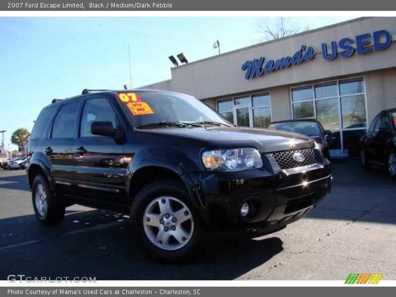 Black / Medium/Dark Pebble 2007 Ford Escape Limited