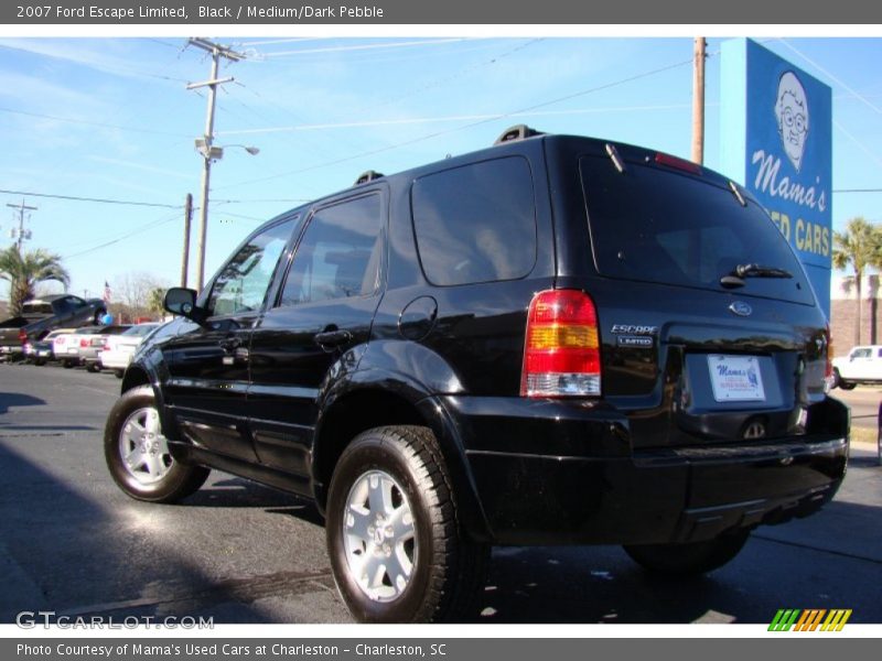 Black / Medium/Dark Pebble 2007 Ford Escape Limited