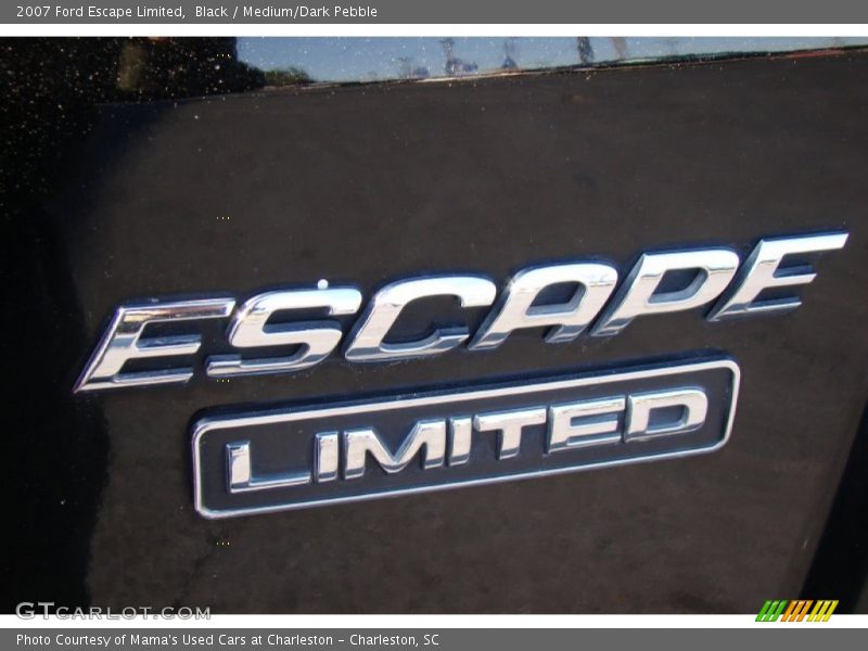 Black / Medium/Dark Pebble 2007 Ford Escape Limited