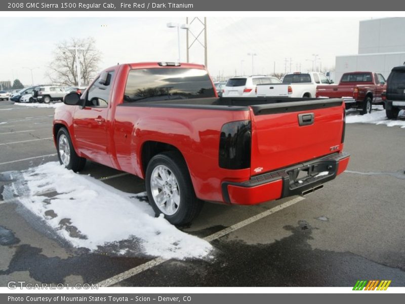 Fire Red / Dark Titanium 2008 GMC Sierra 1500 Regular Cab
