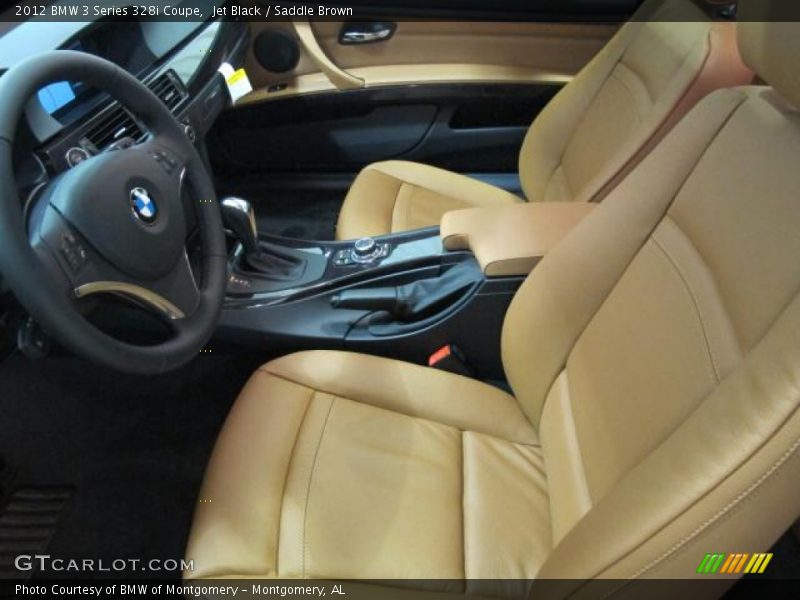 Jet Black / Saddle Brown 2012 BMW 3 Series 328i Coupe