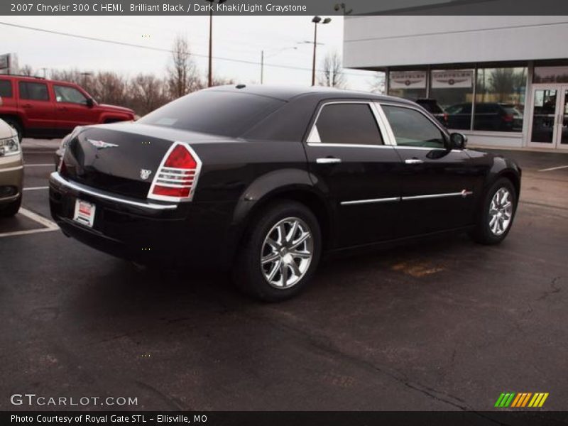 Brilliant Black / Dark Khaki/Light Graystone 2007 Chrysler 300 C HEMI