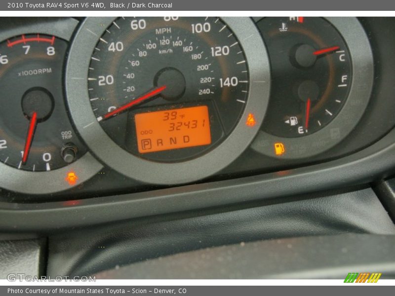 Black / Dark Charcoal 2010 Toyota RAV4 Sport V6 4WD