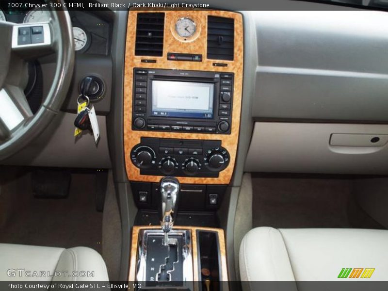 Brilliant Black / Dark Khaki/Light Graystone 2007 Chrysler 300 C HEMI