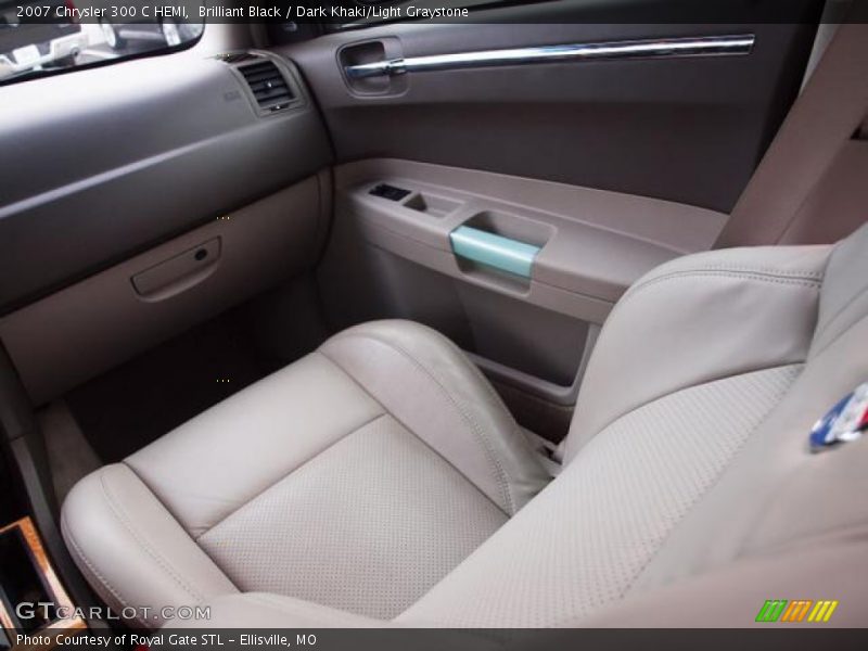Brilliant Black / Dark Khaki/Light Graystone 2007 Chrysler 300 C HEMI
