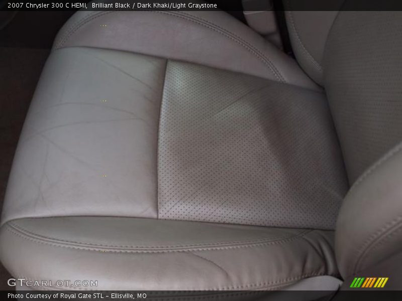 Brilliant Black / Dark Khaki/Light Graystone 2007 Chrysler 300 C HEMI