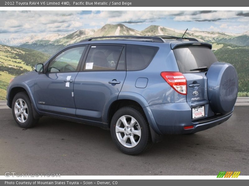 Pacific Blue Metallic / Sand Beige 2012 Toyota RAV4 V6 Limited 4WD