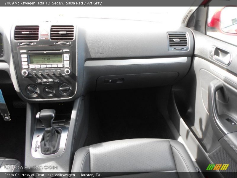 Salsa Red / Art Grey 2009 Volkswagen Jetta TDI Sedan