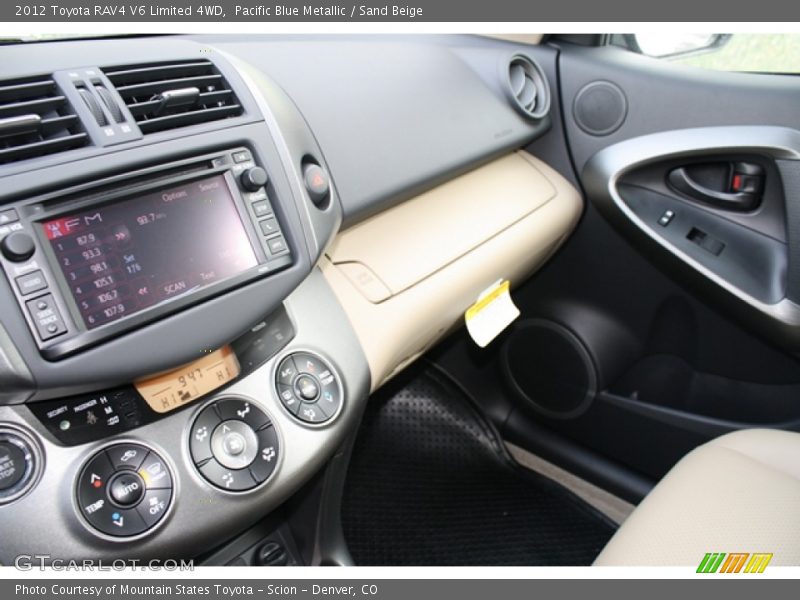 Pacific Blue Metallic / Sand Beige 2012 Toyota RAV4 V6 Limited 4WD
