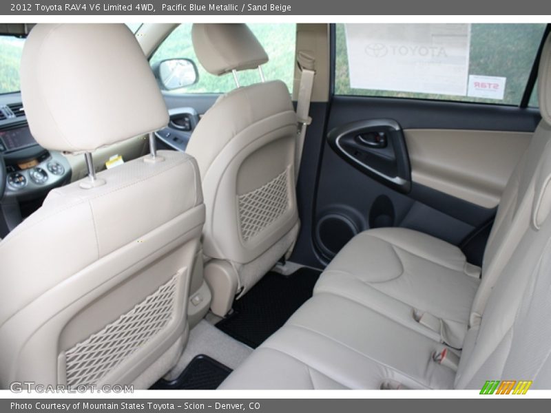 Pacific Blue Metallic / Sand Beige 2012 Toyota RAV4 V6 Limited 4WD