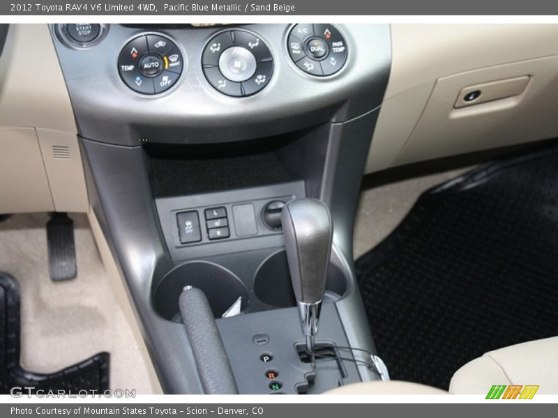 Pacific Blue Metallic / Sand Beige 2012 Toyota RAV4 V6 Limited 4WD