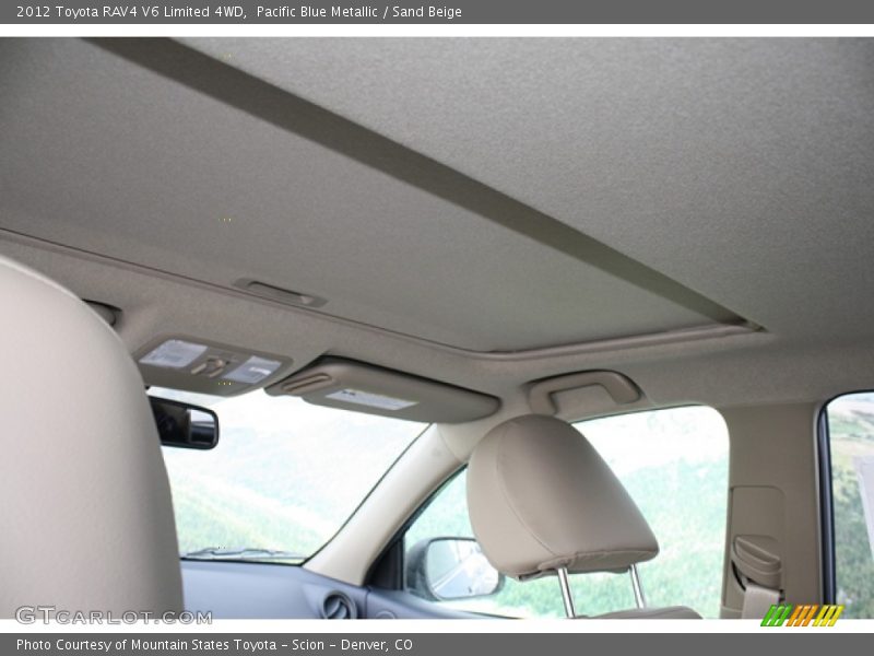 Pacific Blue Metallic / Sand Beige 2012 Toyota RAV4 V6 Limited 4WD