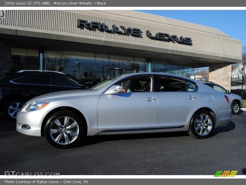 Mercury Silver Metallic / Black 2009 Lexus GS 350 AWD