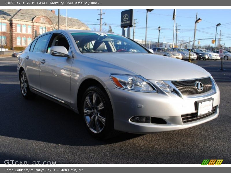 Mercury Silver Metallic / Black 2009 Lexus GS 350 AWD