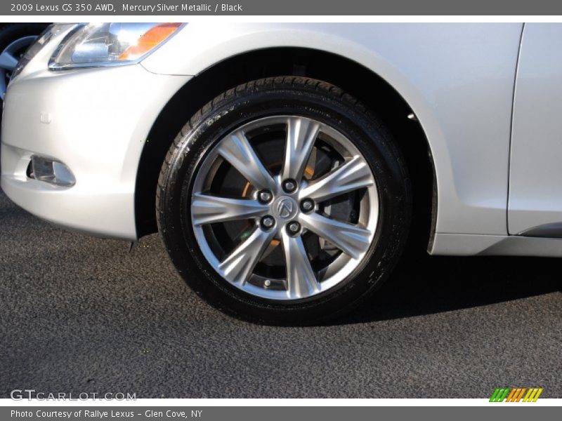Mercury Silver Metallic / Black 2009 Lexus GS 350 AWD
