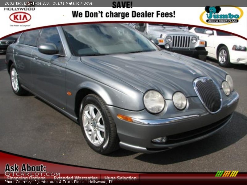 Quartz Metallic / Dove 2003 Jaguar S-Type 3.0